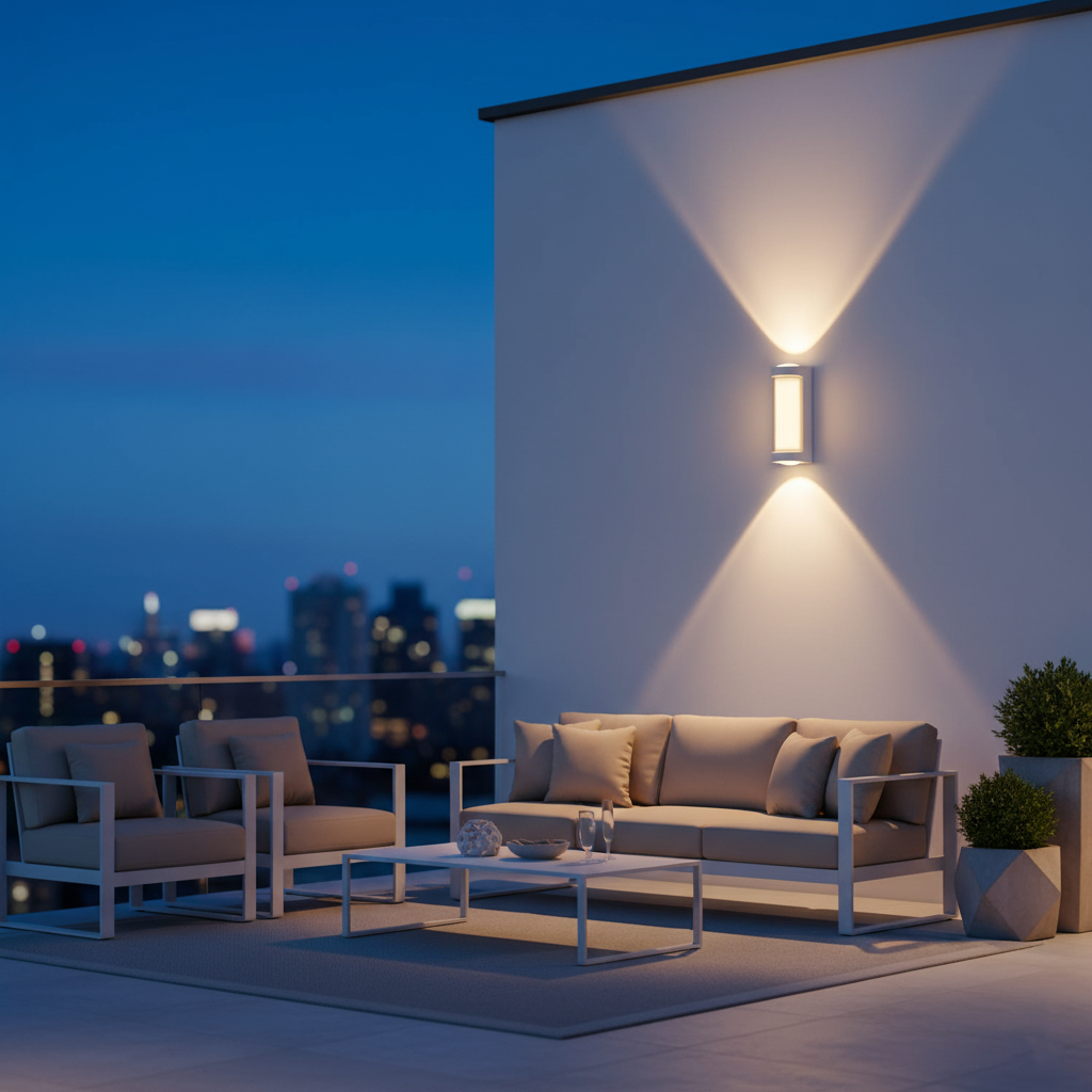 Casa Lumière Nordic Up Down Outdoor Wandlamp - Waterdichte Minimalistische LED Buitenverlichting