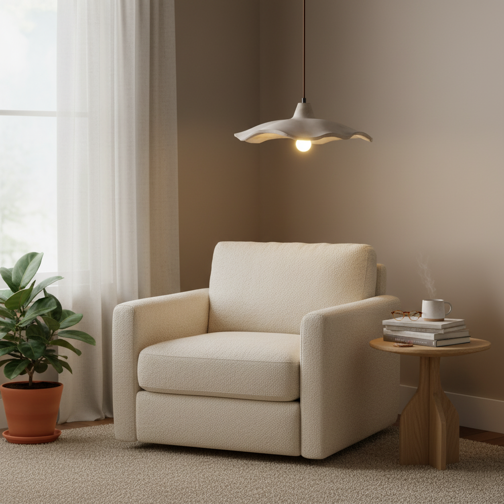 Casa Lumière Wabi-Sabi Bloemvormige Cement Hanglamp - Natuurlijk Materiaal & Zacht Diffuus Licht