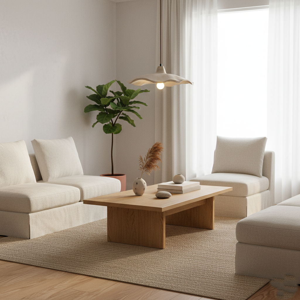 Casa Lumière Wabi-Sabi Bloemvormige Cement Hanglamp - Natuurlijk Materiaal & Zacht Diffuus Licht