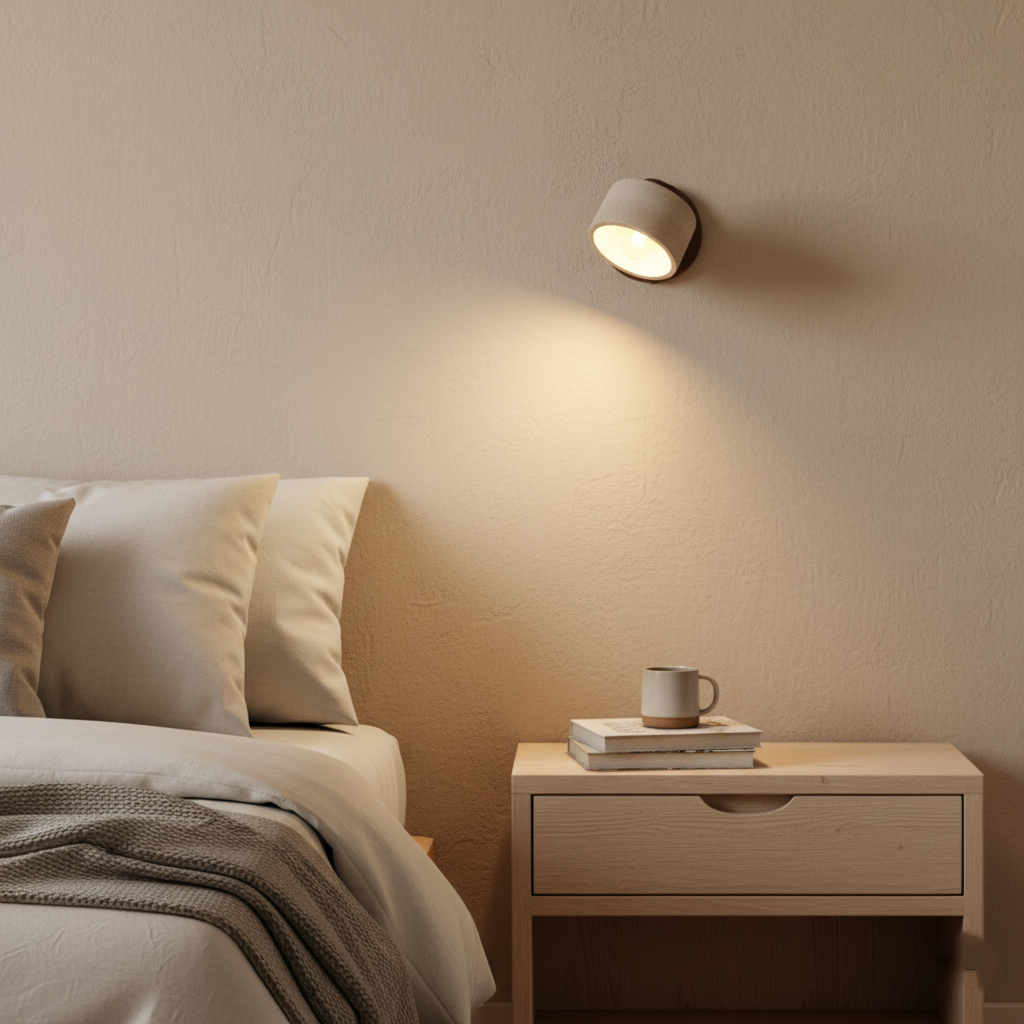 Casa Lumière Minimalistische Travertine Wandlamp - Verstelbare Wandverlichting