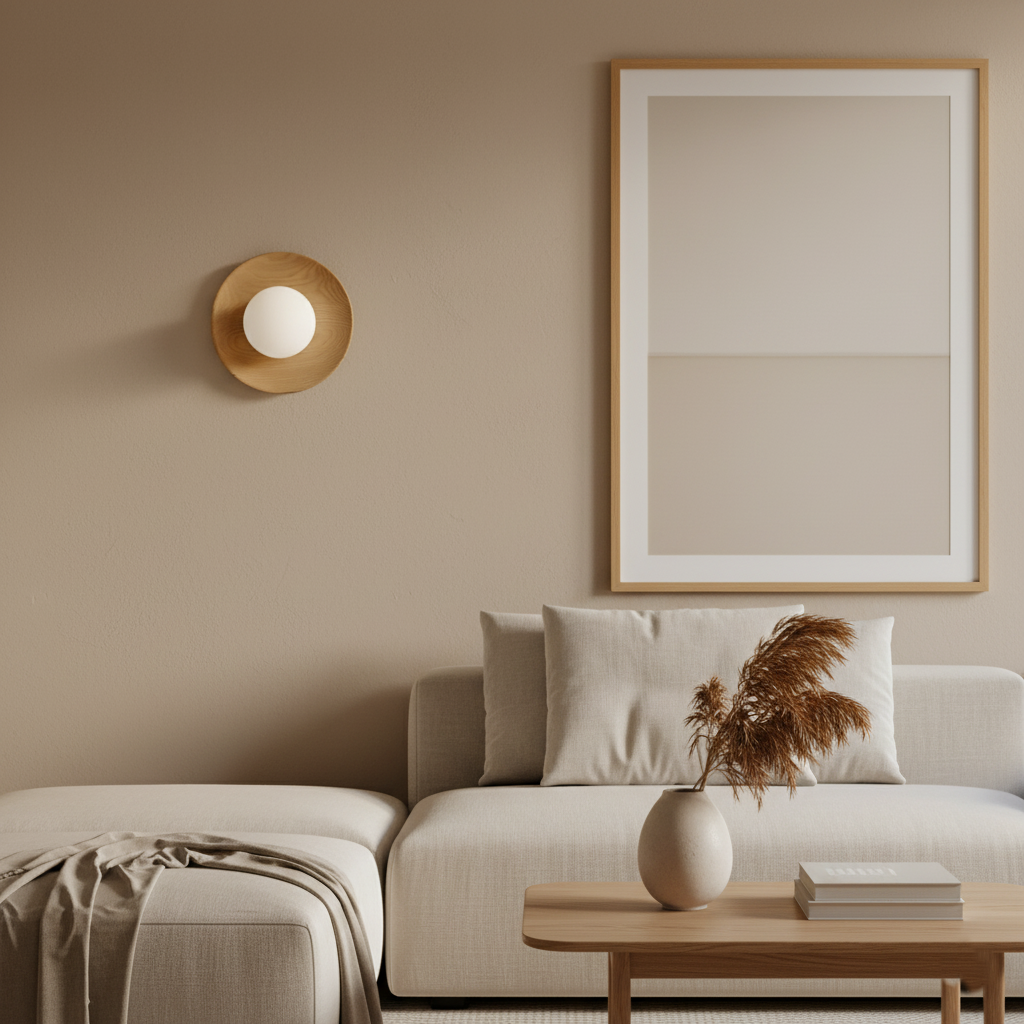 Casa Lumière Nordic Minimalist Houten Wandlamp - Warme LED Sfeerverlichting Woonkamer, Slaapkamer & Hal