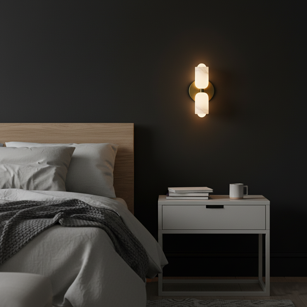 Casa Lumière Elegance Minimalistische Wandlamp – Acryl Diffuser, Metalen Basis & Luxe Goudafwerking