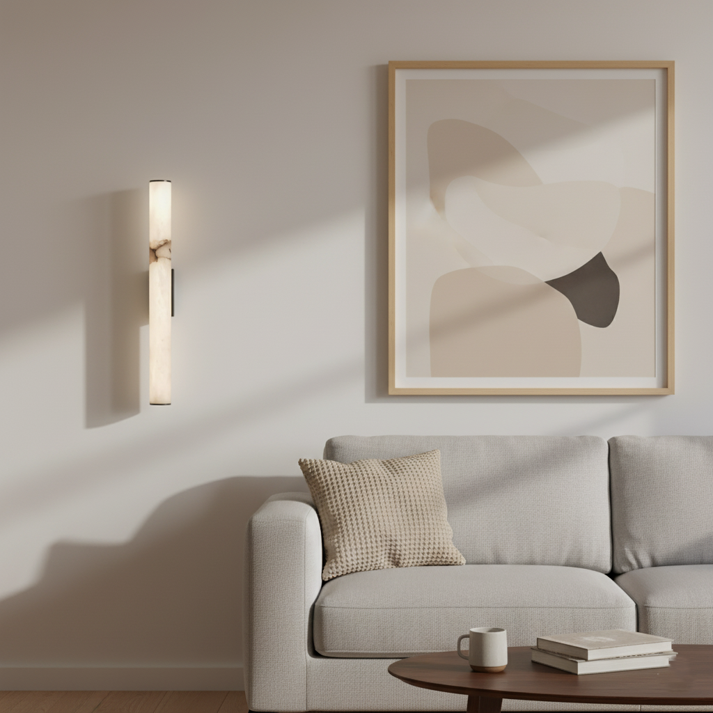 Casa Lumière Callisto Marmeren Wandlamp met Koper – Modern Design & Warme Sfeerverlichting