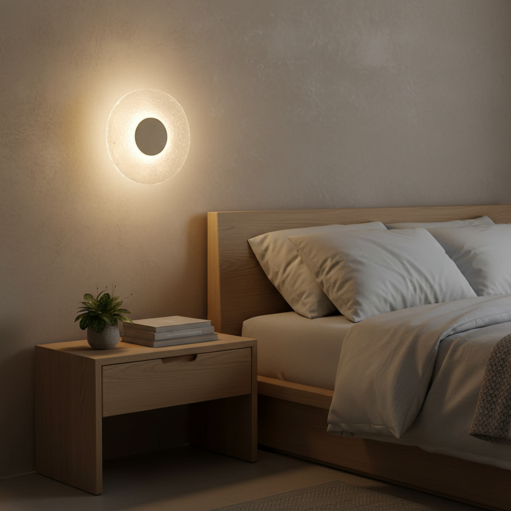 Casa Lumière Travertine Wandlamp van Acryl - Artistieke Sfeerverlichting Woonkamer, Slaapkamer & Hal