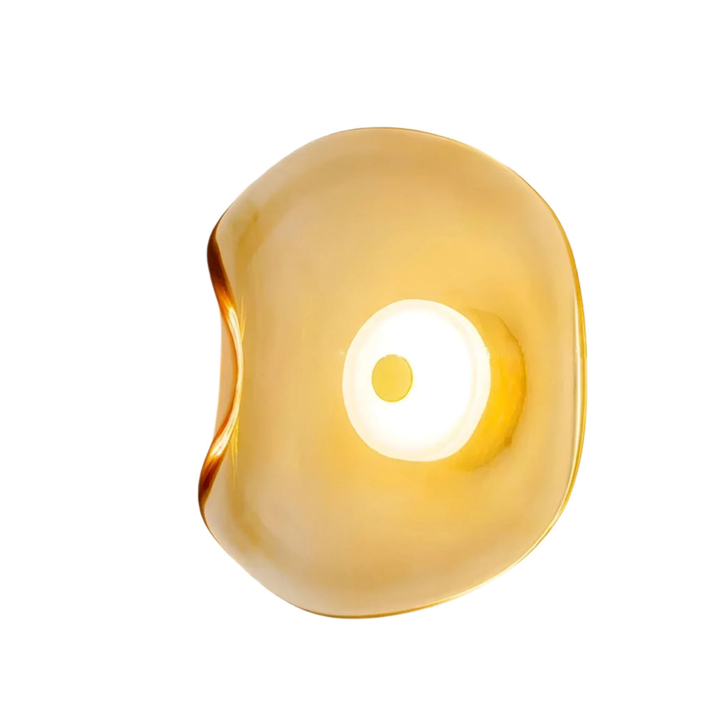 Casa Lumière Amber Glas Wandlamp - Sfeervol Design Wandverlichting
