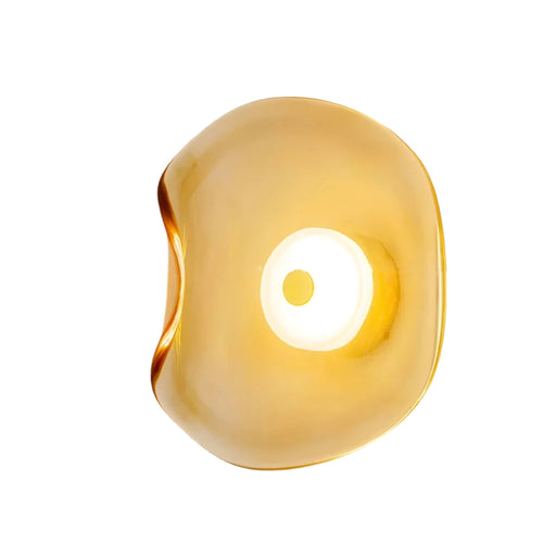 Casa Lumière Amber Glas Wandlamp - Sfeervol Design Wandverlichting