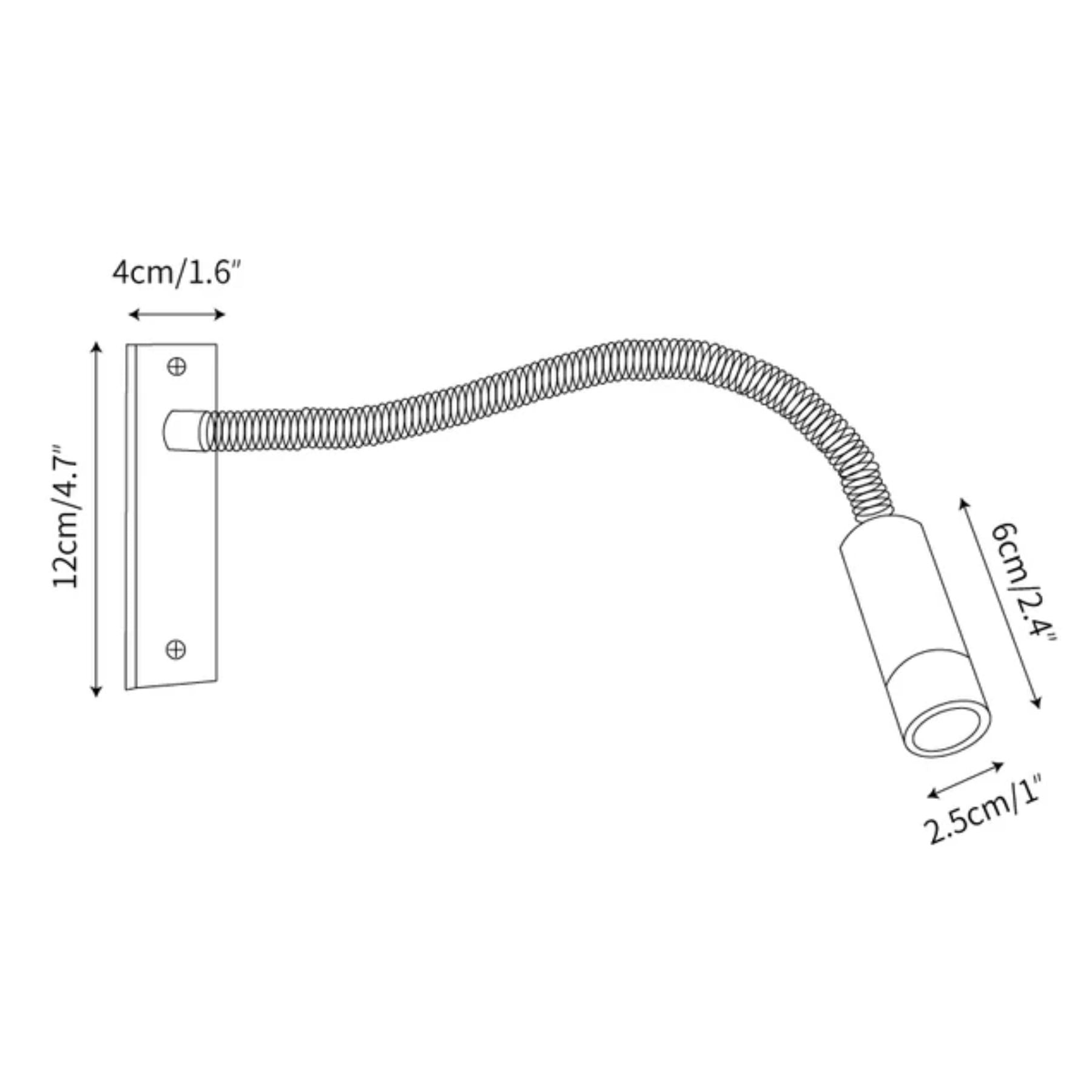Casa Lumière Flexibele Wandlamp - Minimalistische Leeslamp voor Slaapkamer & Leeshoek