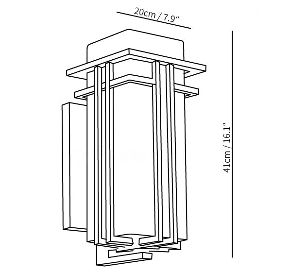 Casa Lumière Industriële Buiten Wandlamp van Glas – Weerbestendig & Tijdloos Design