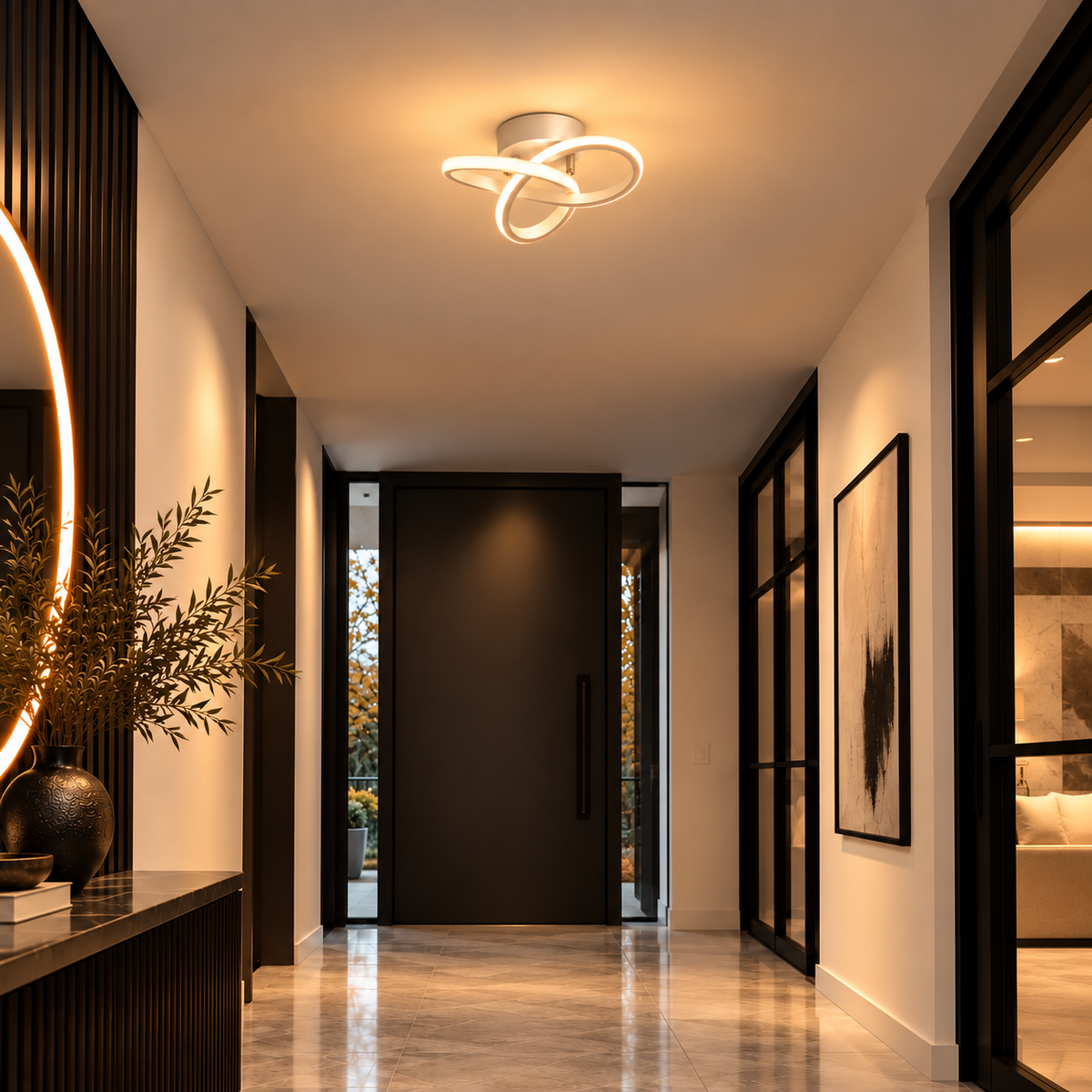 Moderne Metalen Plafondlamp - Design Lamp voor Hal, Woonkamer, Slaapkamer