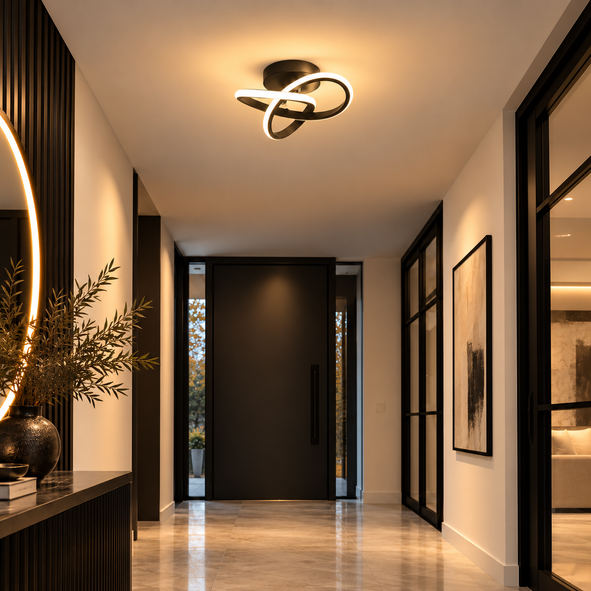 Moderne Metalen Plafondlamp - Design Lamp voor Hal, Woonkamer, Slaapkamer
