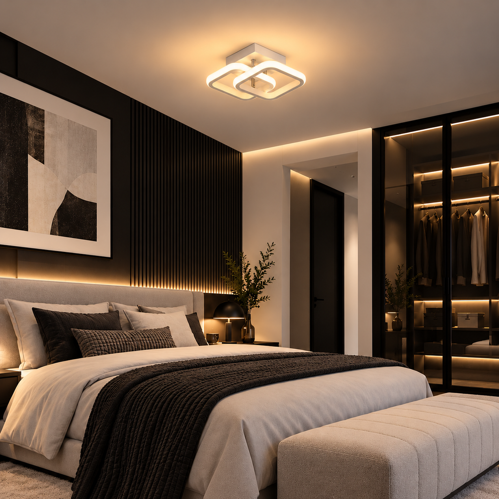 Moderne Metalen Plafondlamp - Design Lamp voor Hal, Woonkamer, Slaapkamer
