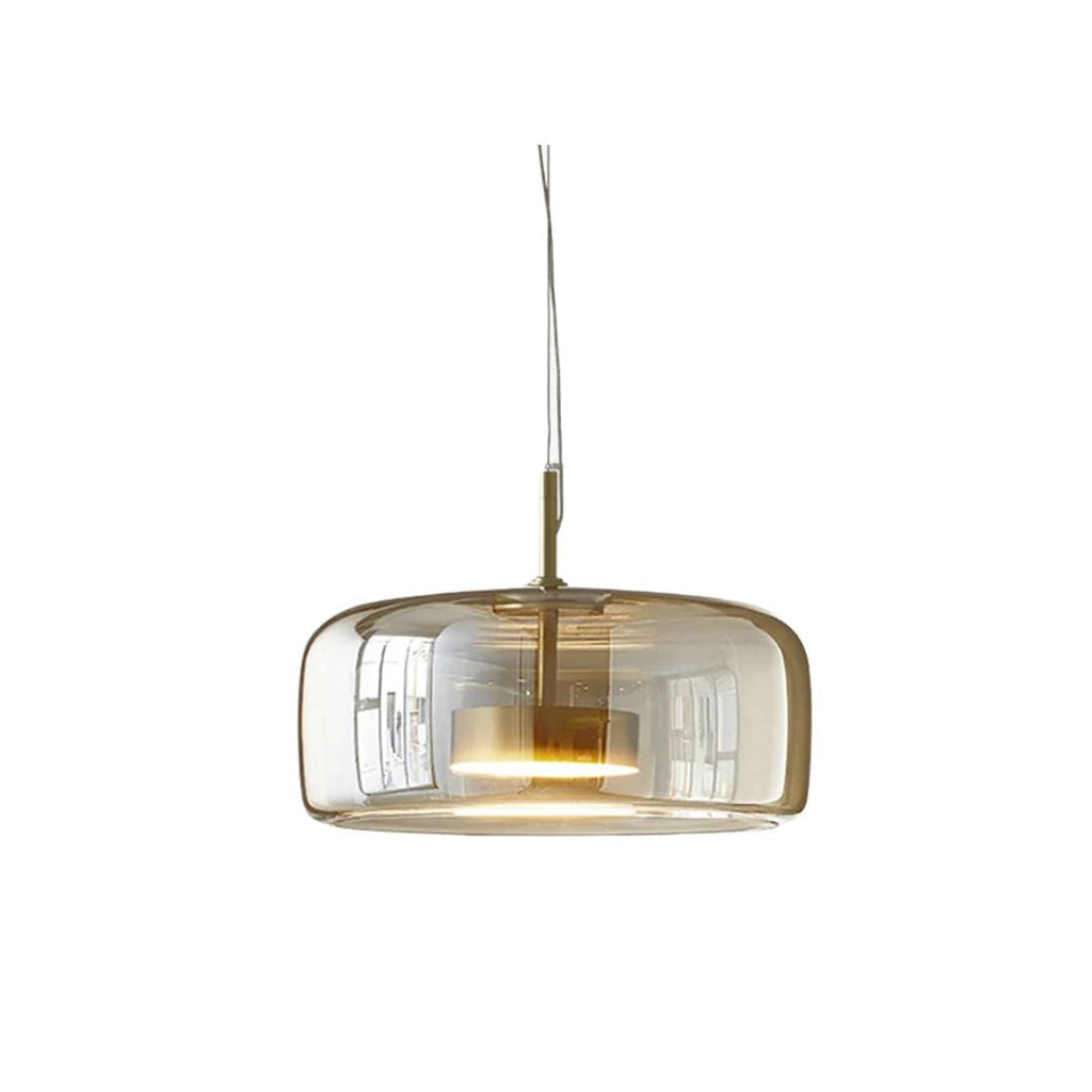 Casa Lumière Hanglamp - Moderne Glazen Hanglamp met Messing Details