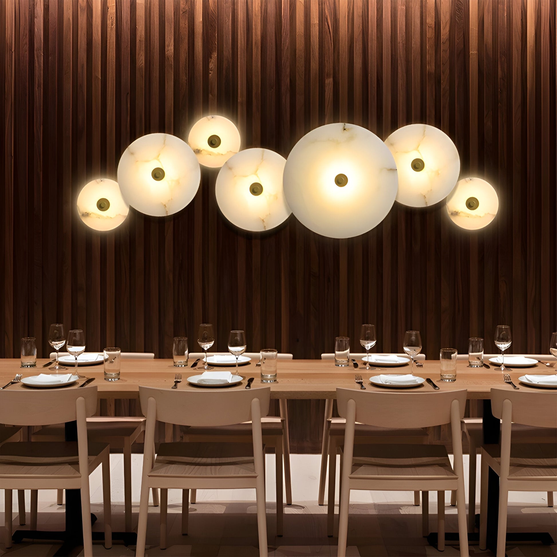 Casa Lumière Ronde Alabaster Wandlamp van Marmer - Sfeerverlichting met Warm Diffuus Licht