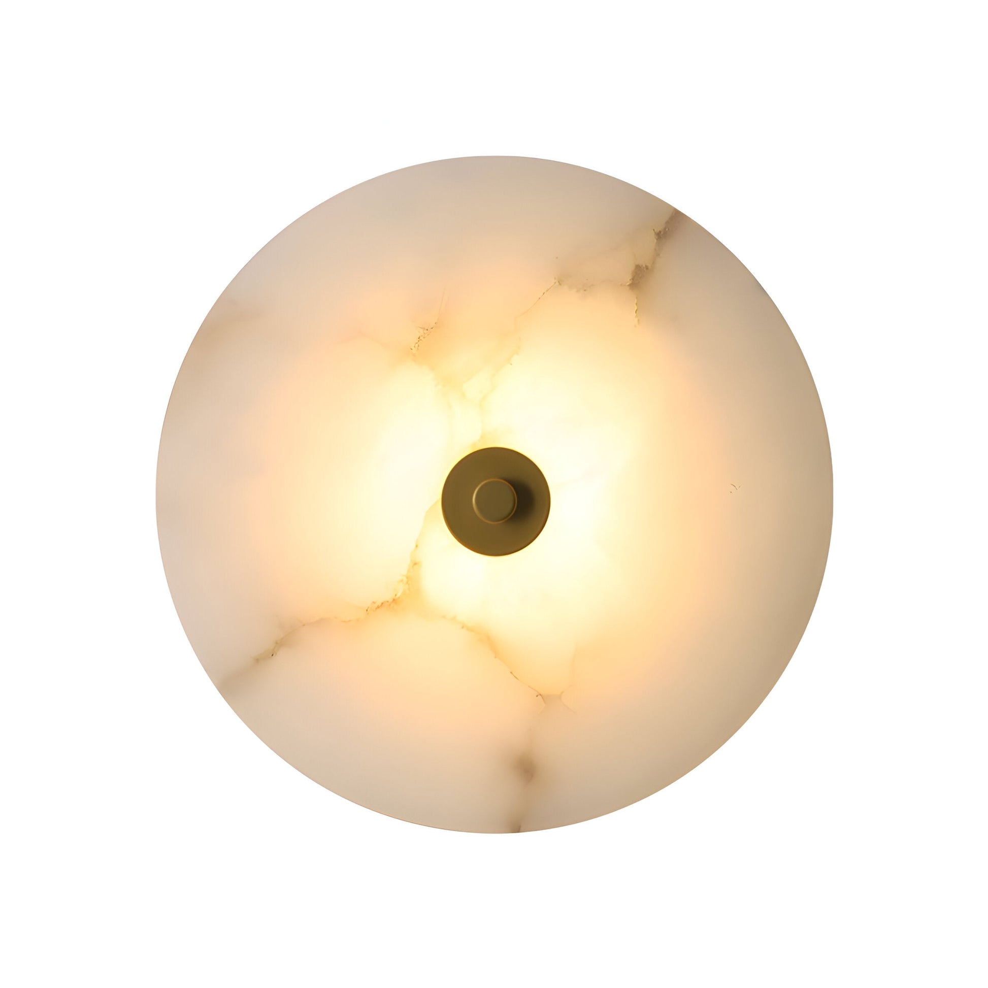 Casa Lumière Ronde Alabaster Wandlamp van Marmer - Sfeerverlichting met Warm Diffuus Licht