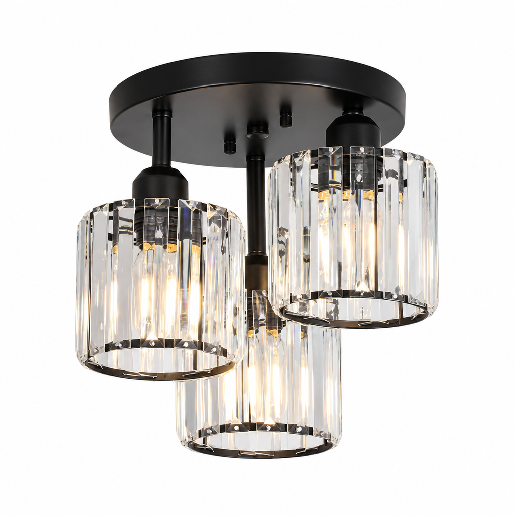 Moderne Plafondlamp met Glasverlichting - Design Lamp voor Woonkamer, Hal, Slaapkamer