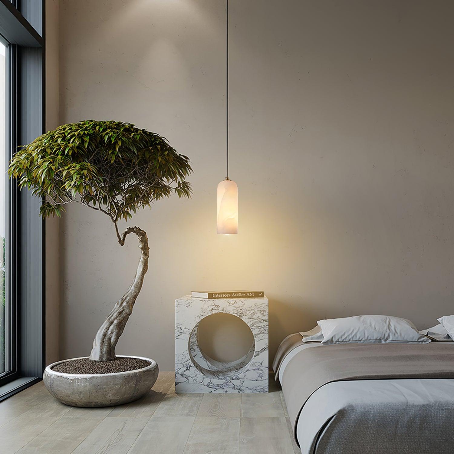 Casa Lumière Alabaster Hanglamp - Natuursteen Design Lamp Keuken, Eetkamer & Slaapkamer