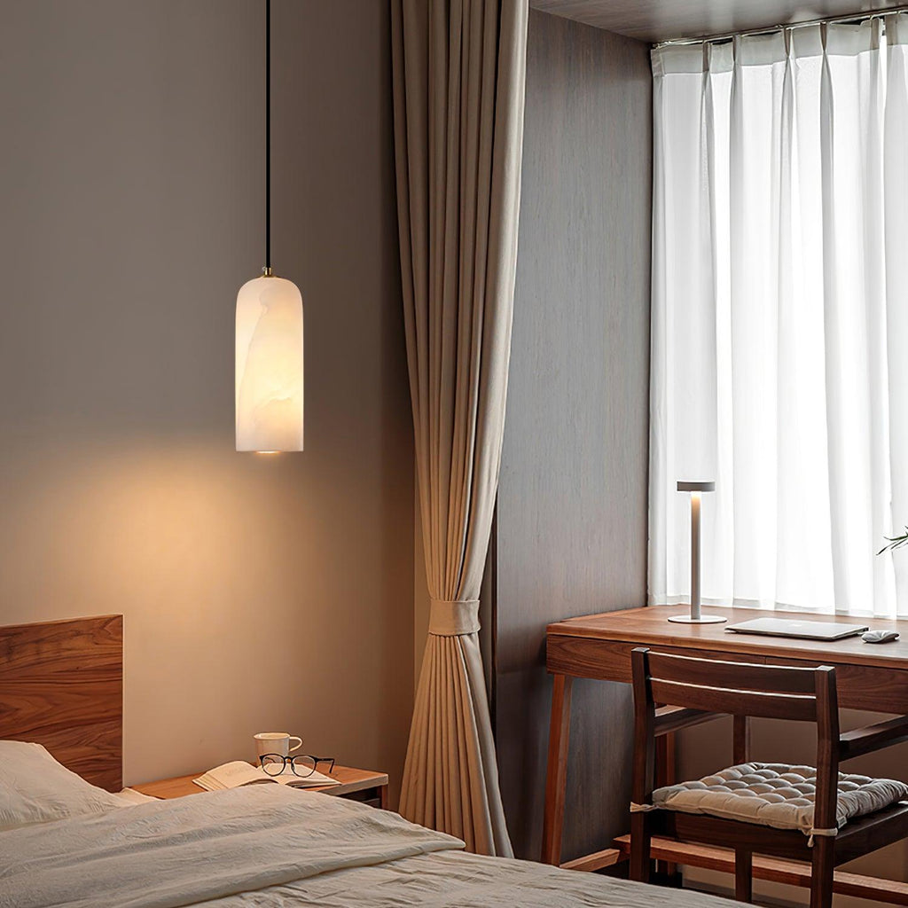 Casa Lumière Alabaster Hanglamp - Natuursteen Design Lamp Keuken, Eetkamer & Slaapkamer