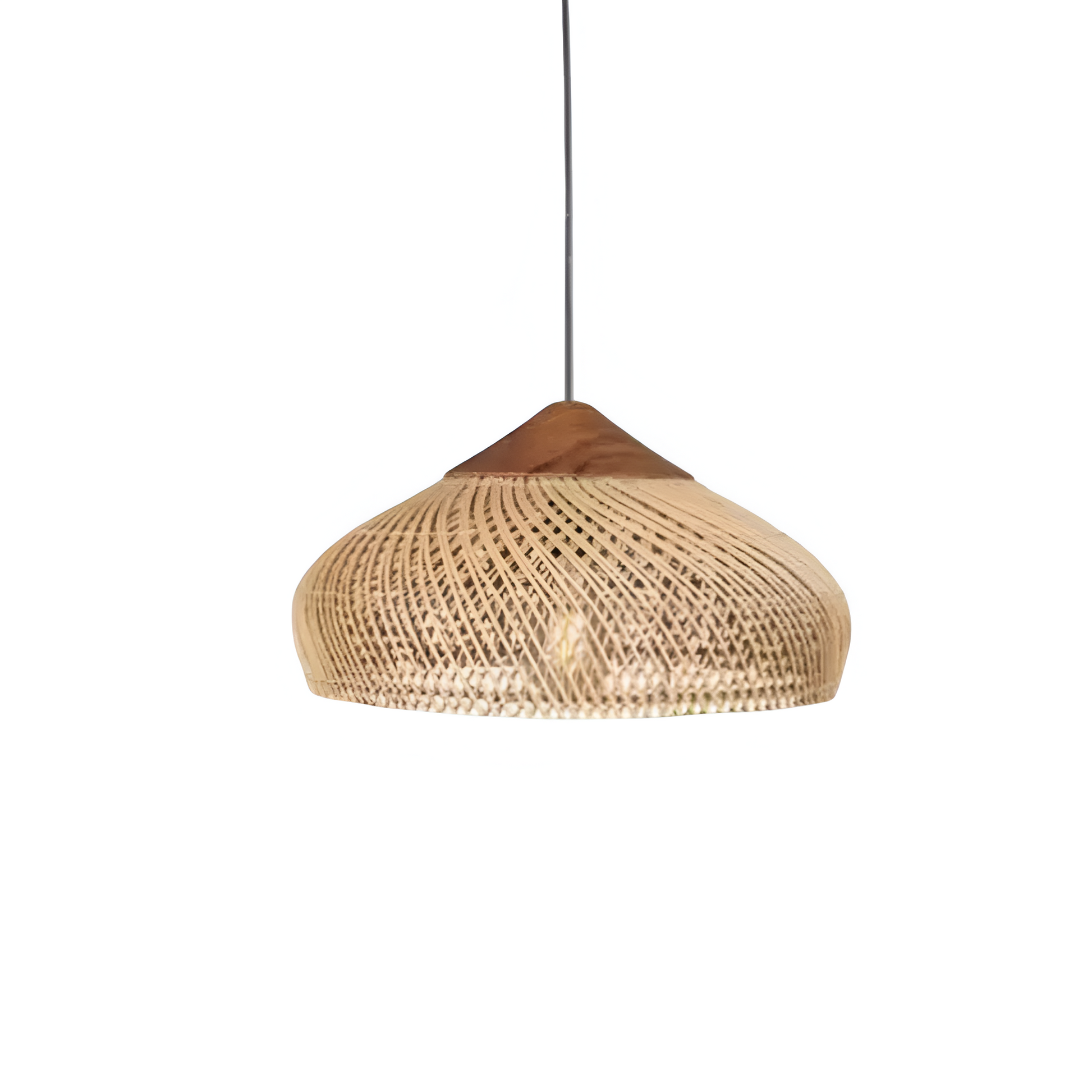 Casa Lumière Retro Bohemian Rotan Hanglamp - Gevlochten Design Lamp met Open Lichtstructuur