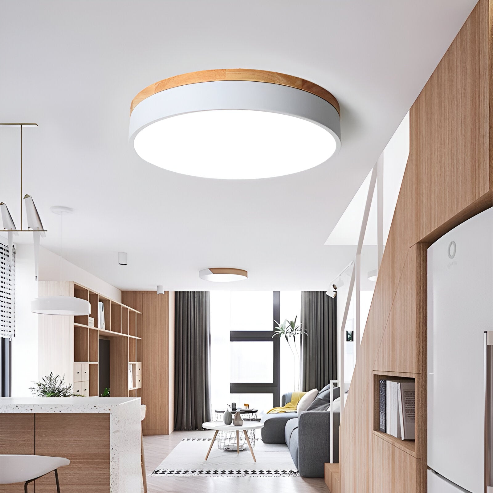 Casa Lumière Nordic Minimalistische LED Plafondlamp - Ronde Flush Mount met Acryl Design