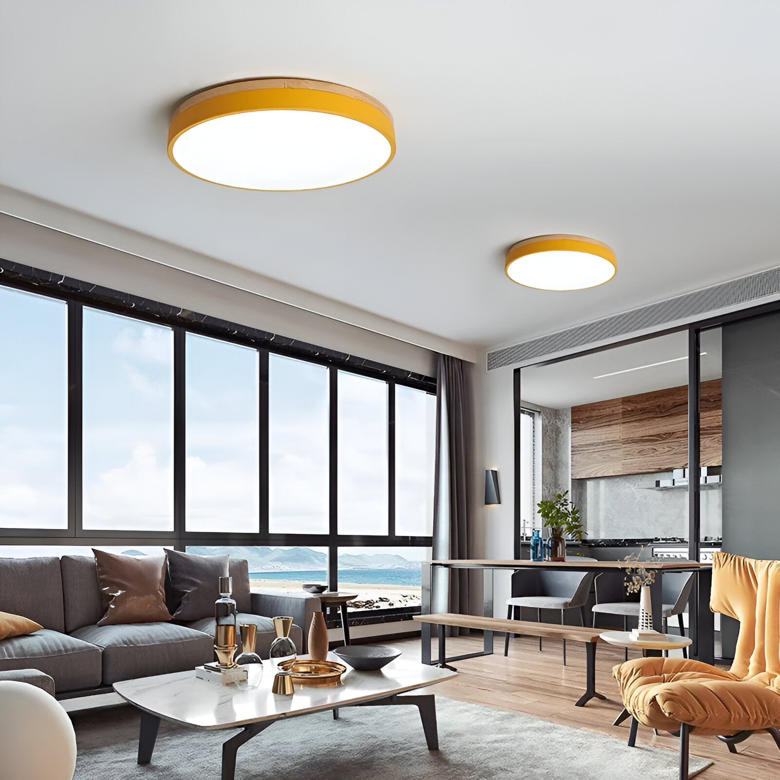 Casa Lumière Nordic Minimalistische LED Plafondlamp - Ronde Flush Mount met Acryl Design