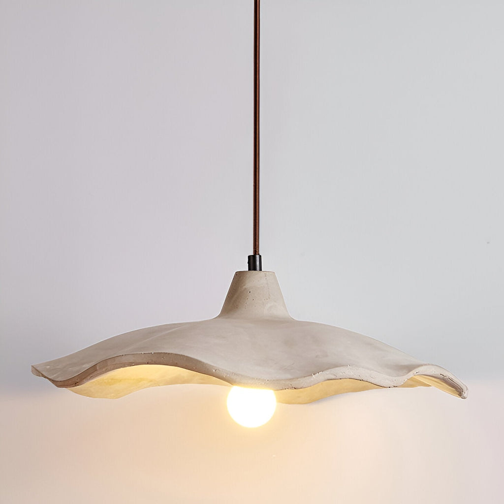 Casa Lumière Wabi-Sabi Bloemvormige Cement Hanglamp - Natuurlijk Materiaal & Zacht Diffuus Licht