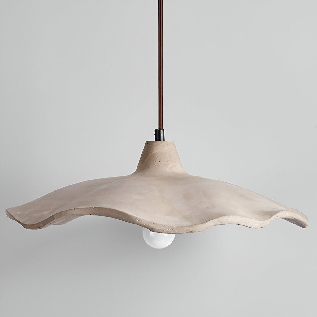 Casa Lumière Wabi-Sabi Bloemvormige Cement Hanglamp - Natuurlijk Materiaal & Zacht Diffuus Licht