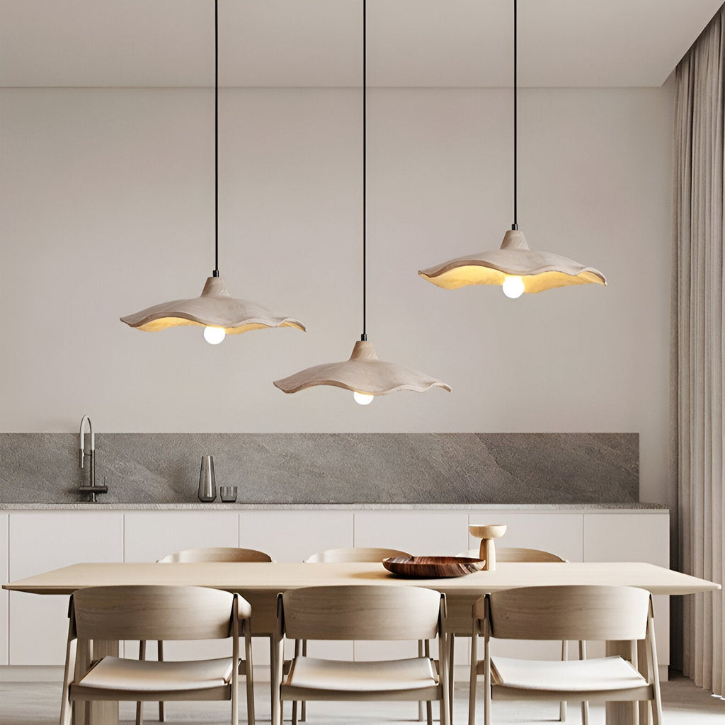Casa Lumière Wabi-Sabi Bloemvormige Cement Hanglamp - Natuurlijk Materiaal & Zacht Diffuus Licht