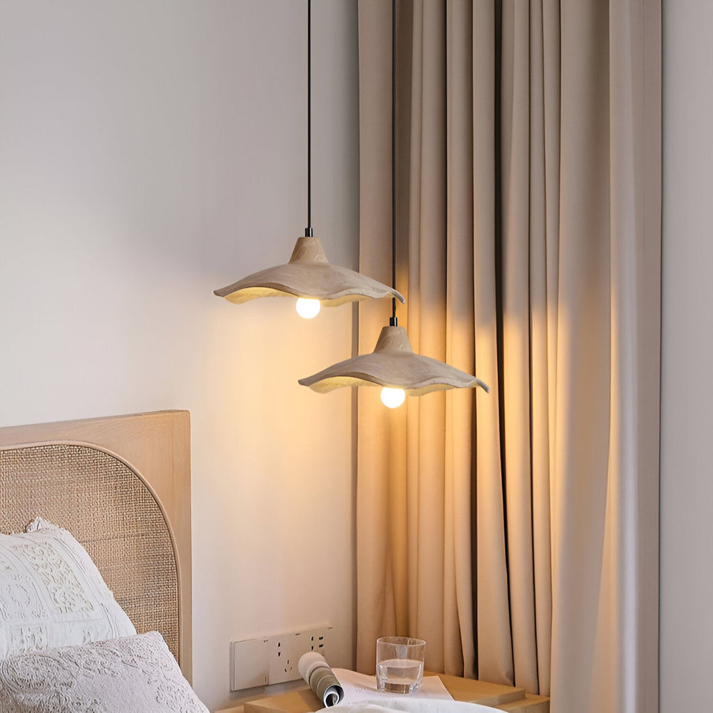Casa Lumière Wabi-Sabi Bloemvormige Cement Hanglamp - Natuurlijk Materiaal & Zacht Diffuus Licht