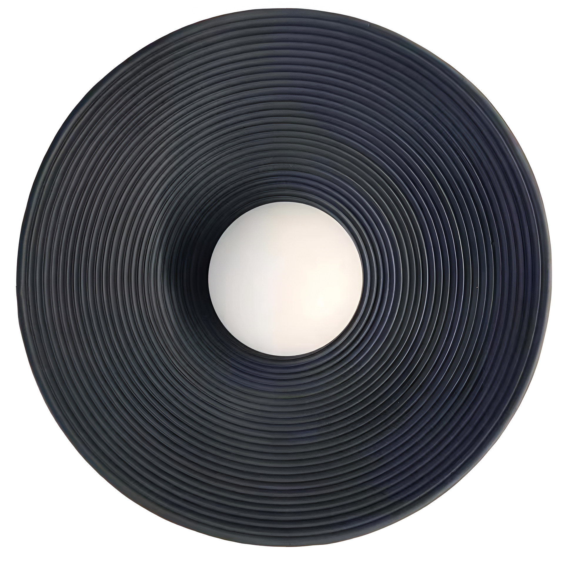 Casa Lumière Retro Ceramic Japandi Wandlamp - Rond Design, Resin Afwerking & Zacht LED Licht