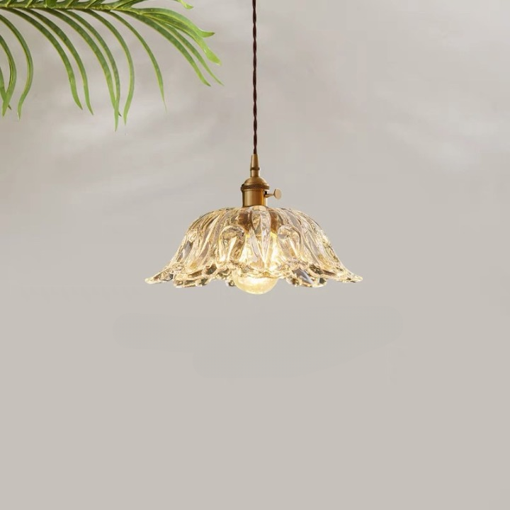 Casa Lumière Retro Franse Glazen Hanglamp - Sfeervol Licht & Klassiek Design