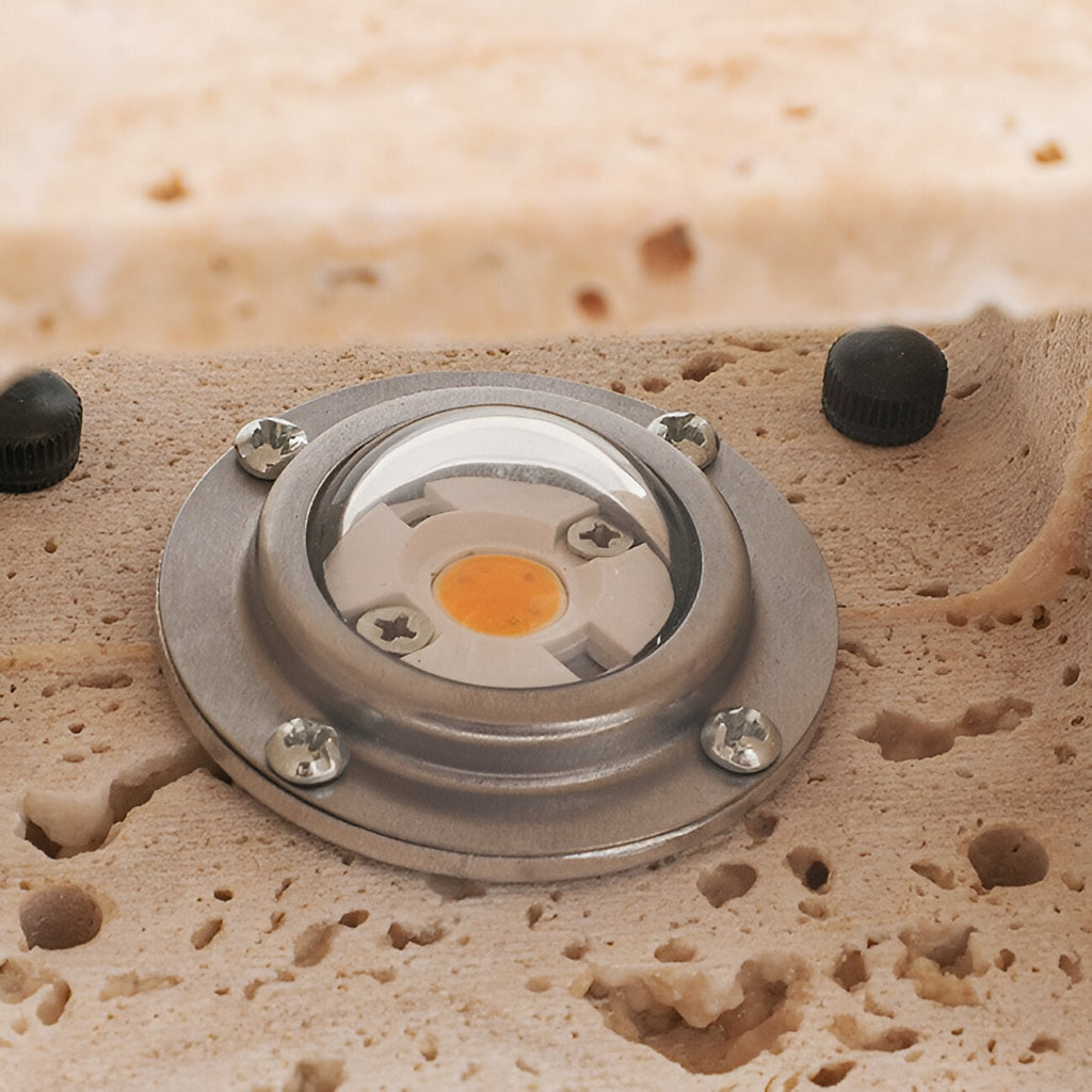 Casa Lumière Travertine Outdoor Wandlamp - Up & Down Gevelverlichting van Natuursteen