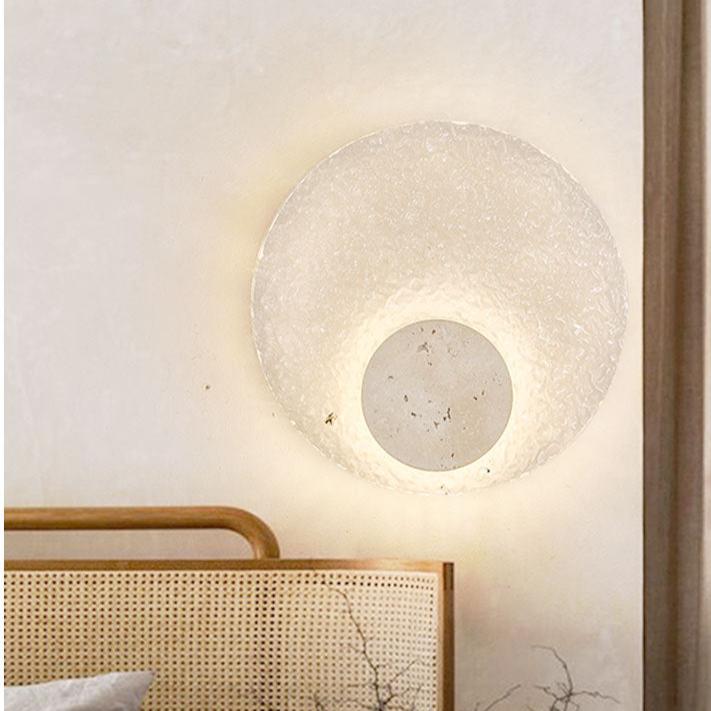 Casa Lumière Travertine Wandlamp van Acryl - Artistieke Sfeerverlichting Woonkamer, Slaapkamer & Hal