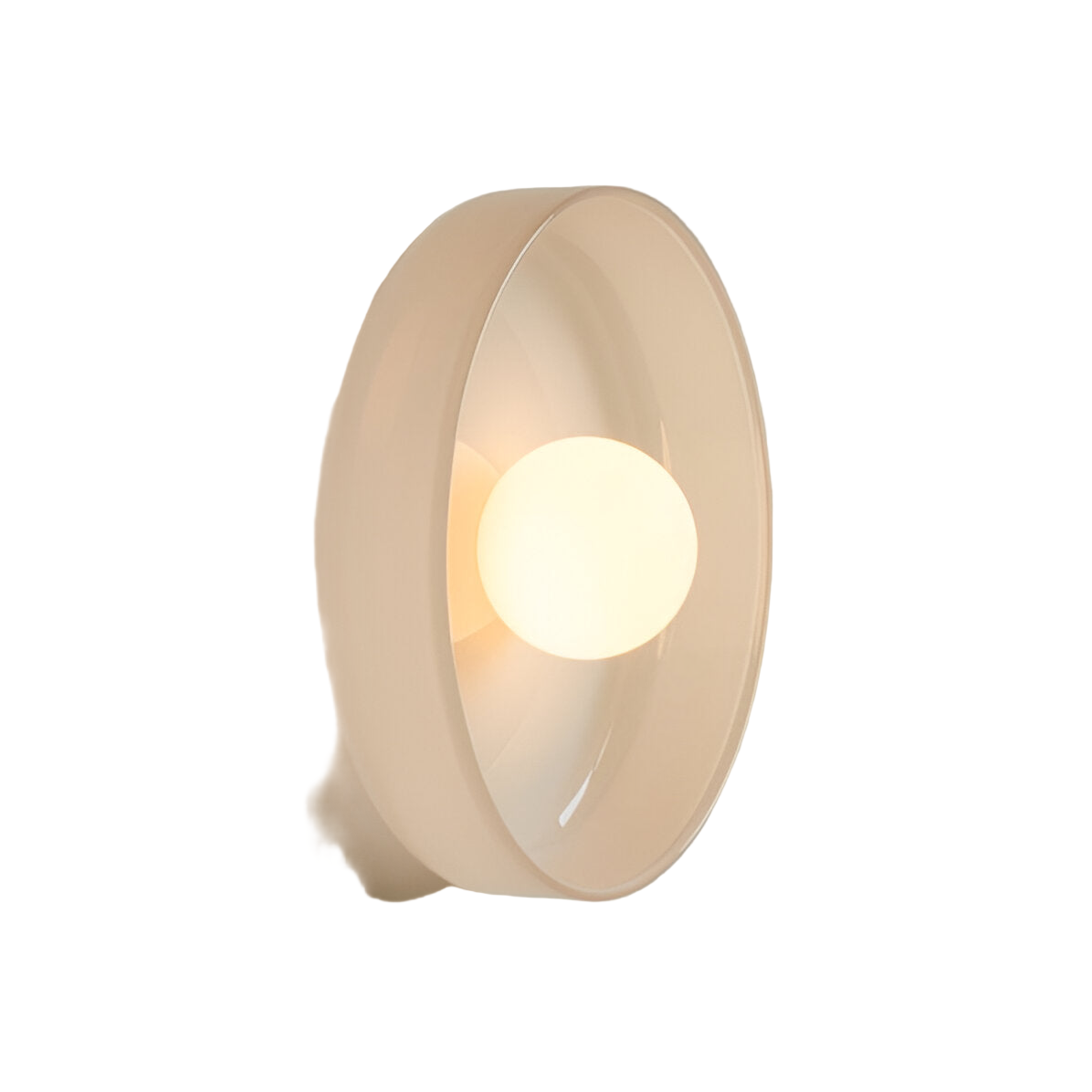 Casa Lumière Nordic Glazen Disc Wand- & Plafondlamp – Olijfgroen Glas & Minimalistisch Design Sfeerverlichting