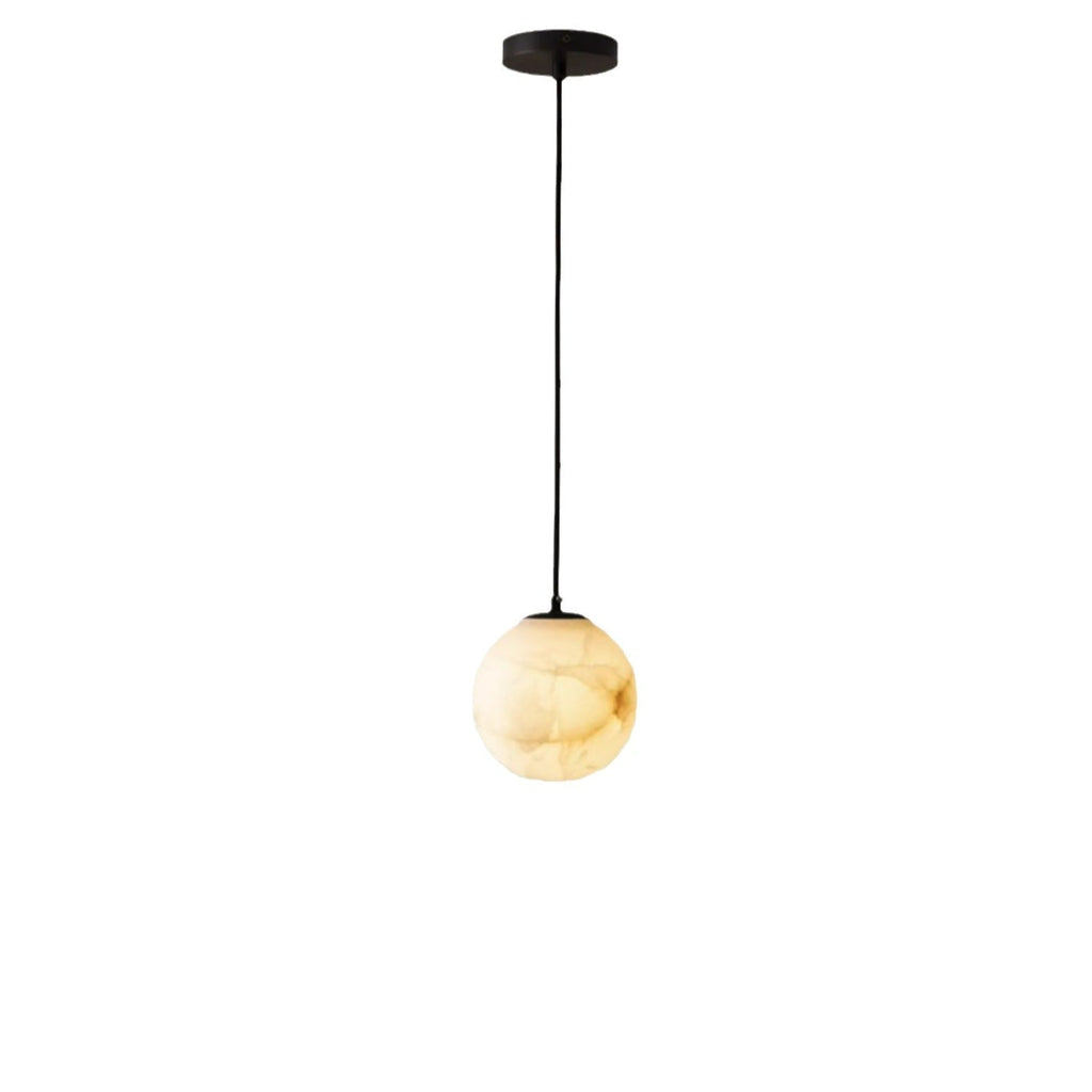 Casa Lumière Alabaster Wereldbol Hanglamp - Natuursteen Design