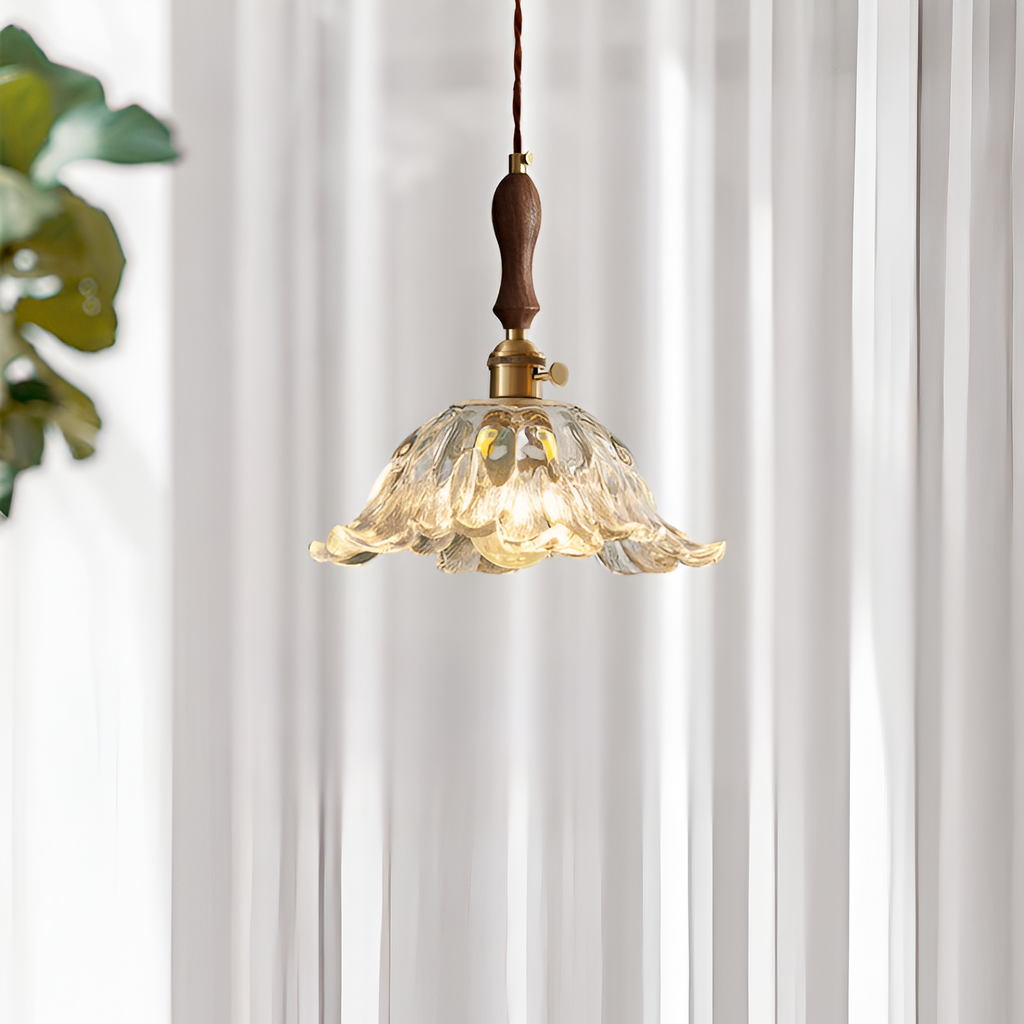 Casa Lumière Retro Franse Glazen Hanglamp - Sfeervol Licht & Klassiek Design
