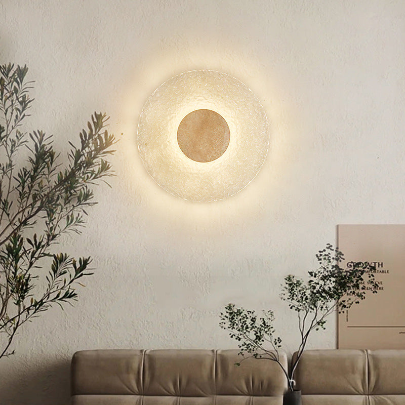 Casa Lumière Travertine Wandlamp van Acryl - Artistieke Sfeerverlichting Woonkamer, Slaapkamer & Hal