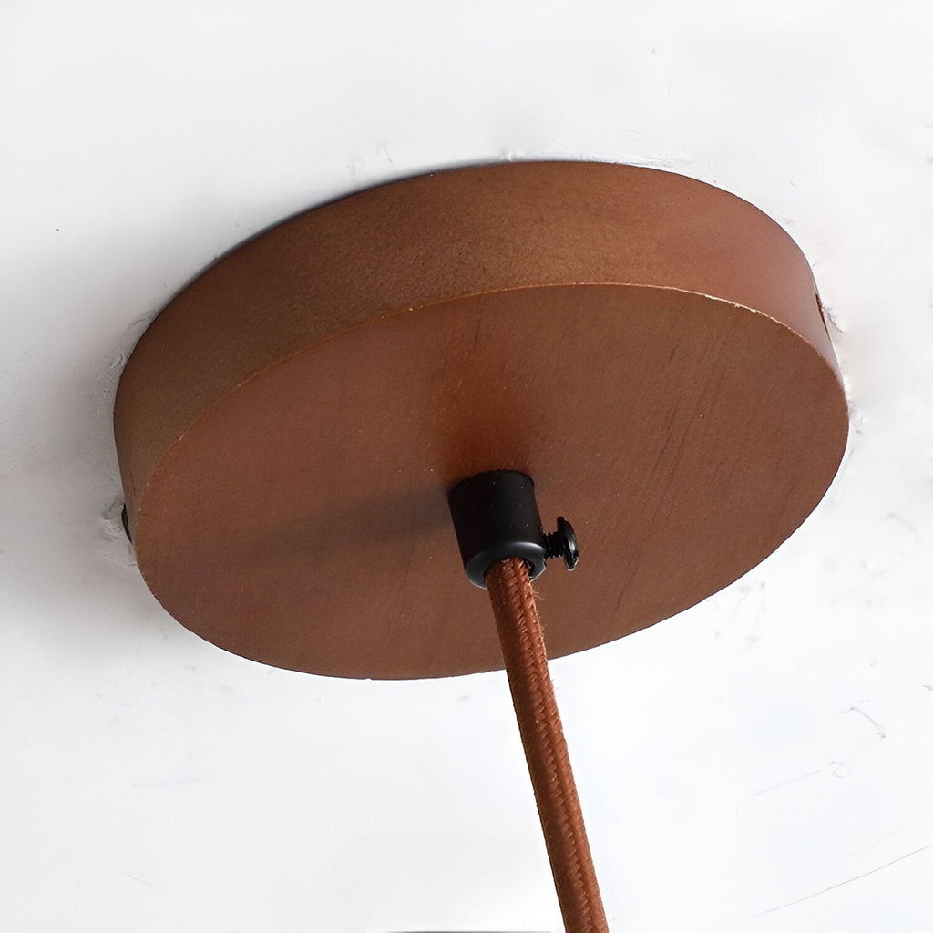 Casa Lumière Hanglamp van Travertin & Houten Accenten - Design Plafondverlichting