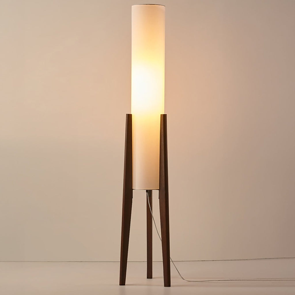 Casa Lumière Walnoot Vloerlamp - Massief Hout Design Verlichting