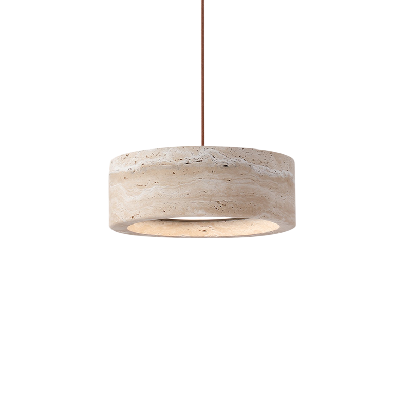 Casa Lumière Wabi-Sabi Travertine Hanglamp - Natuursteen Design Lamp