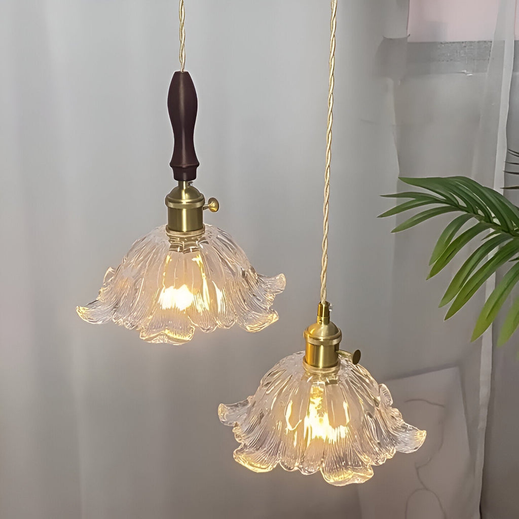 Casa Lumière Retro Franse Glazen Hanglamp - Sfeervol Licht & Klassiek Design