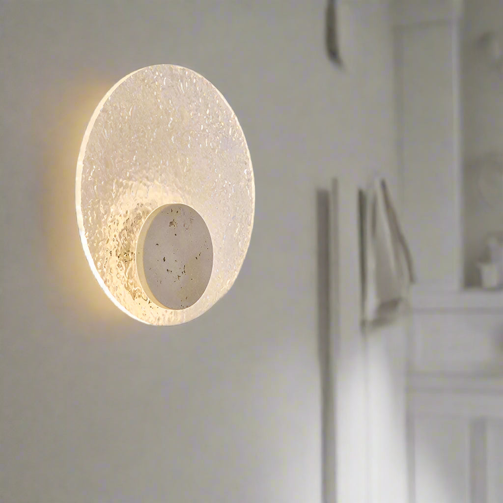 Casa Lumière Travertine Wandlamp van Acryl - Artistieke Sfeerverlichting Woonkamer, Slaapkamer & Hal