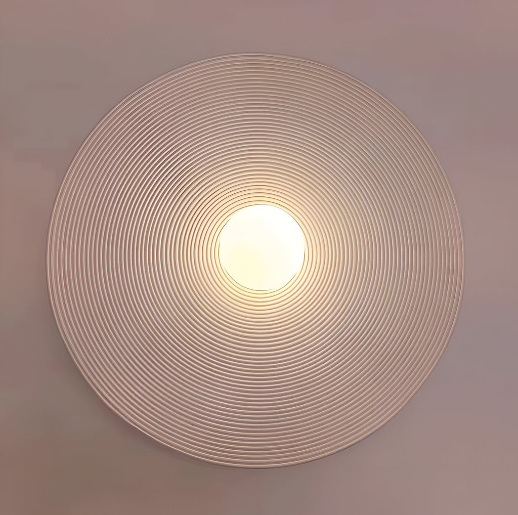 Casa Lumière Retro Ceramic Japandi Wandlamp - Rond Design, Resin Afwerking & Zacht LED Licht