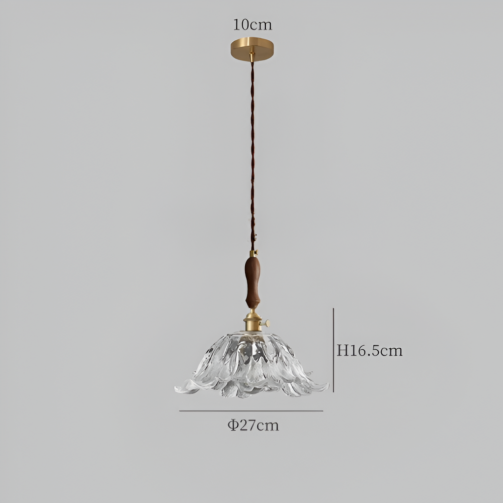 Casa Lumière Retro Franse Glazen Hanglamp - Sfeervol Licht & Klassiek Design