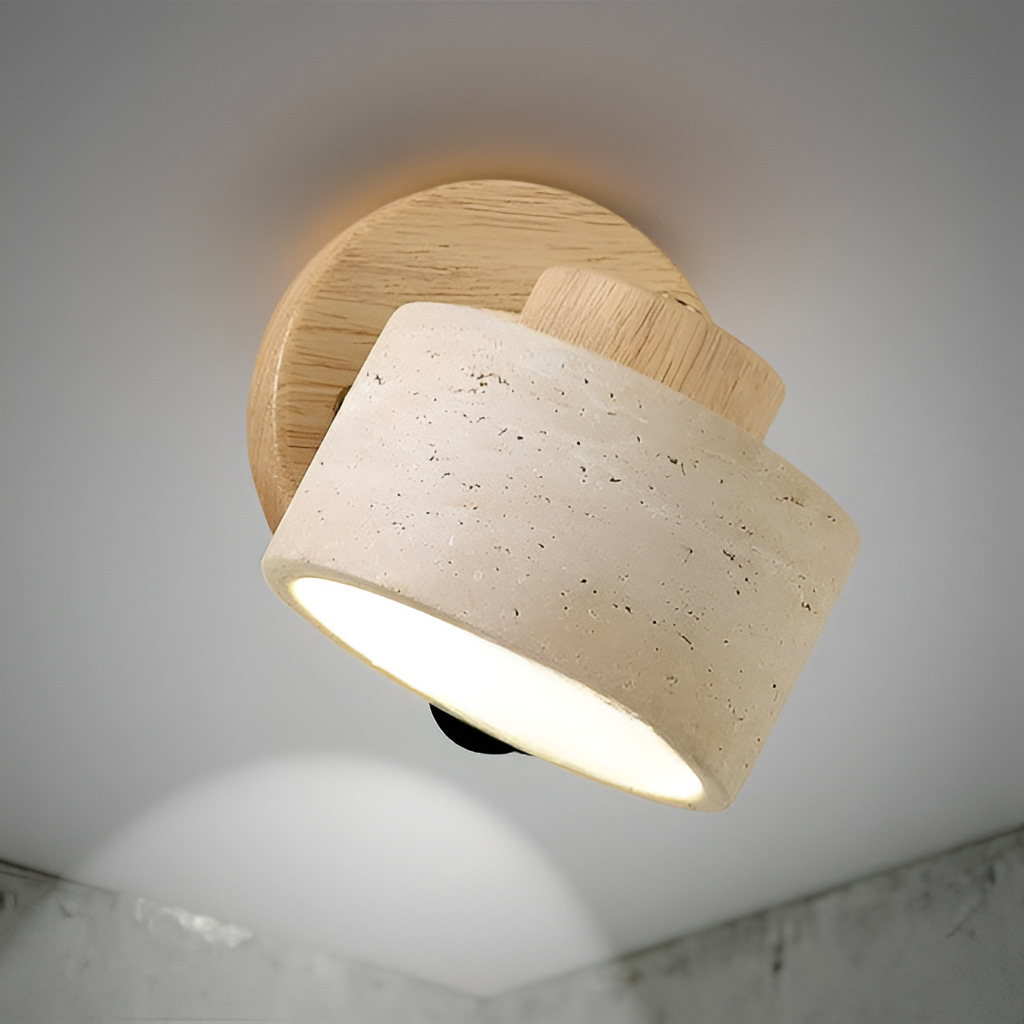 Casa Lumière Minimalistische Travertine Wandlamp - Richtbare Wandverlichting om te lezen of studeren