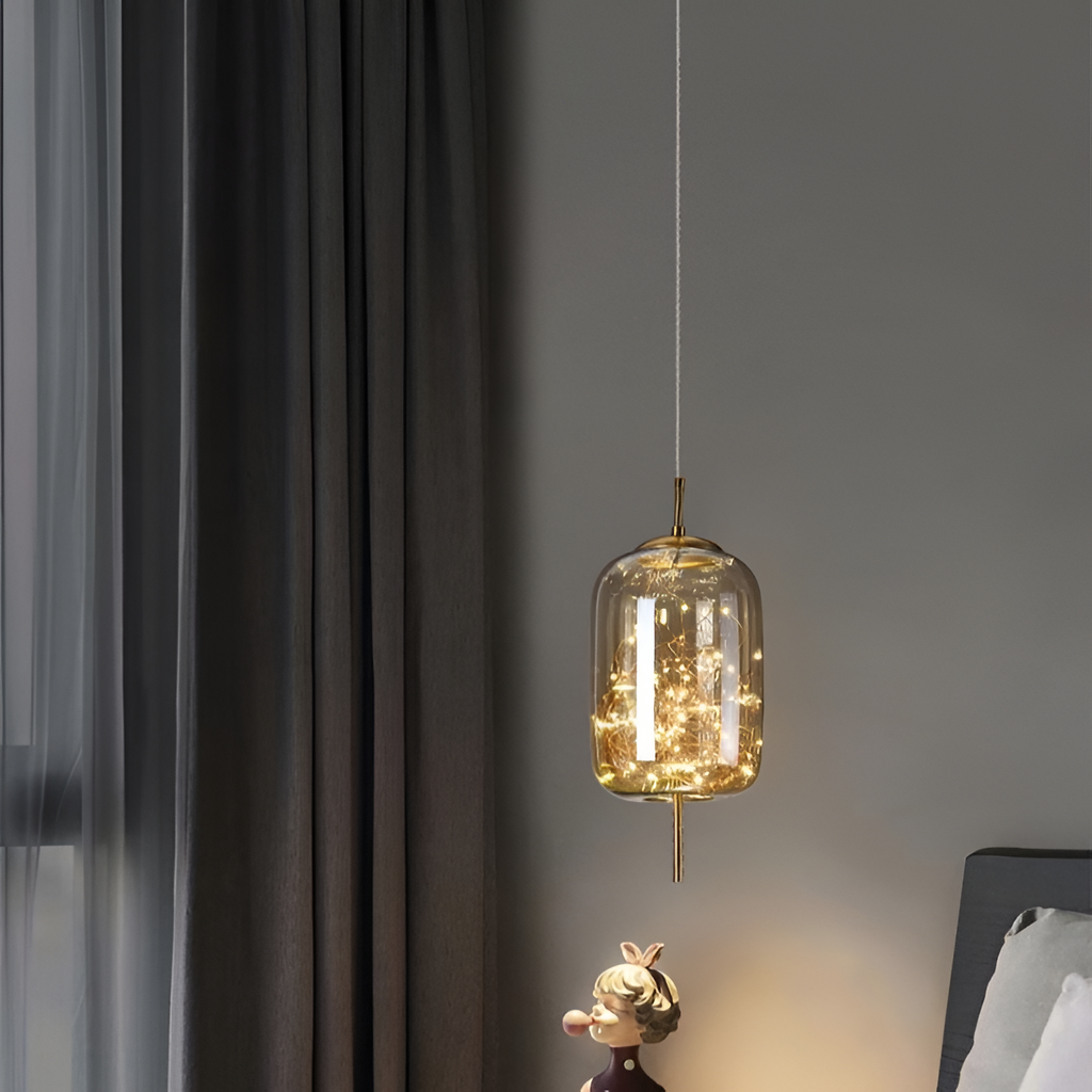 Casa Lumière Design Hanglamp - Sprankelend Glas & Gouden Details Sfeerverlichting
