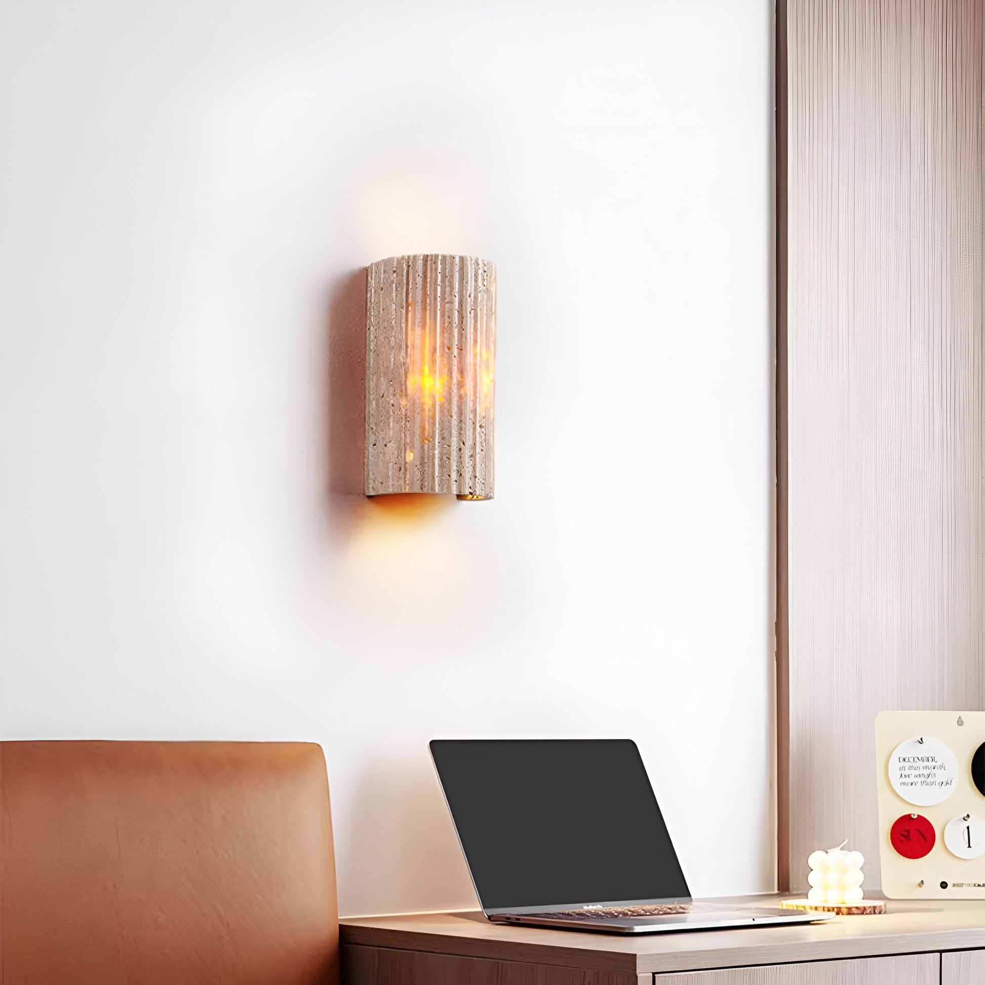 Casa Lumière Travertine Outdoor Wandlamp - Luxe Buitenverlichting