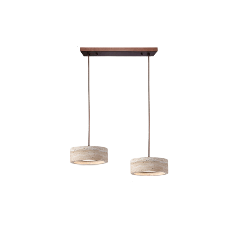 Casa Lumière Wabi-Sabi Travertine Hanglamp - Natuursteen Design Lamp