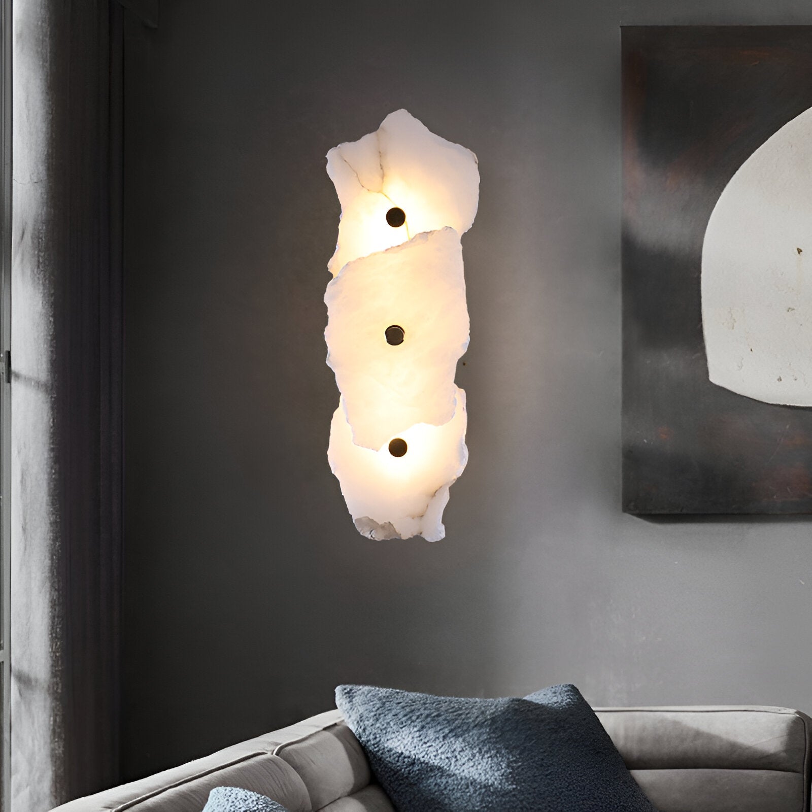 Casa Lumière Organische Marmeren Wandlamp - Zachte Lichtgloed Design Verlichting