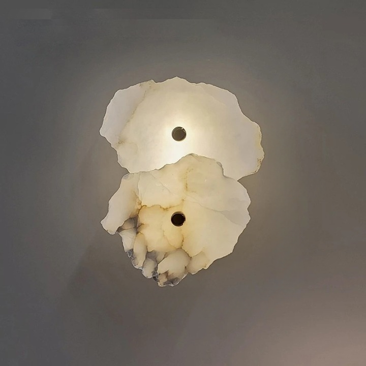 Casa Lumière Organische Marmeren Wandlamp - Zachte Lichtgloed Design Verlichting