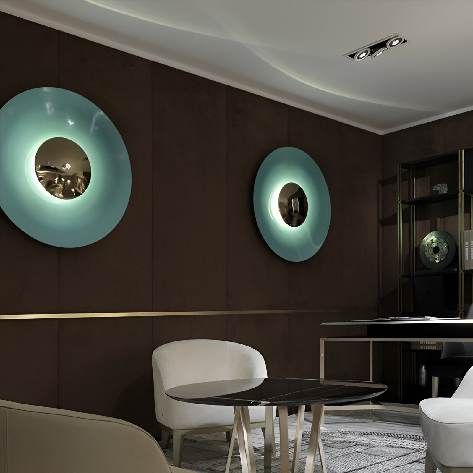 Casa Lumière Ronde Metalen Wandlamp - Retro Design & Warm Licht